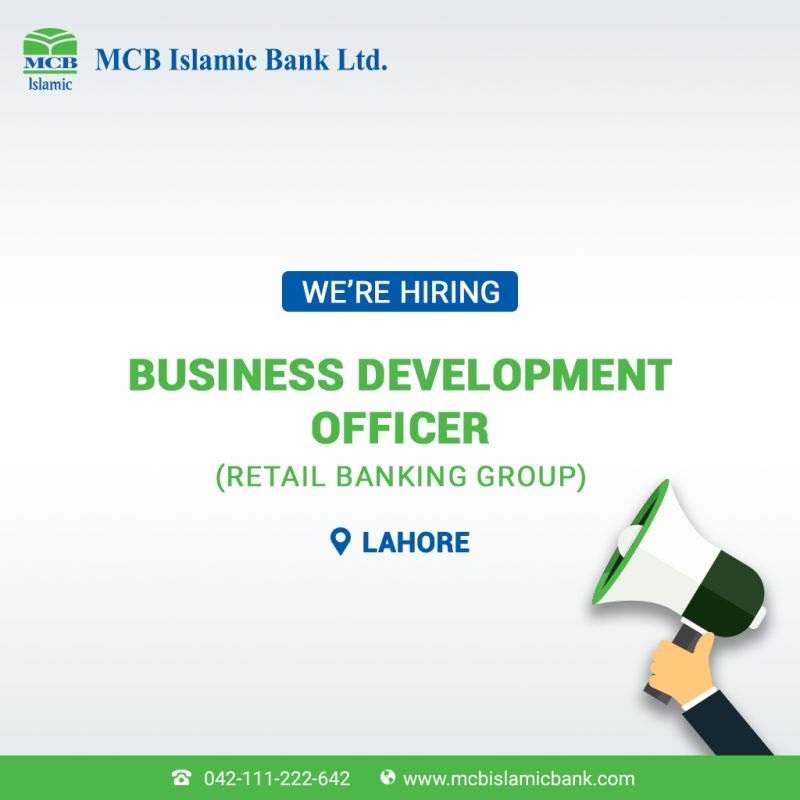 MCB Islamic Bank Jobs For "Business Development Officer"