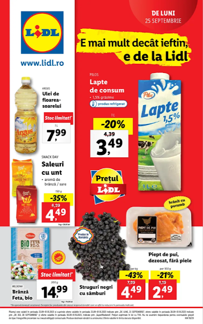 LIDL Catalog - Brosura 25.09 - 01.10 2023→  BIO - Organic | Lidl Plus | Super Weekend