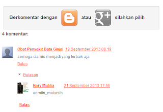 Komentar Blog dan Google Plus Berdampingan