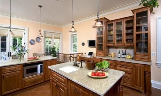 peach colour for kitchen as per vastu