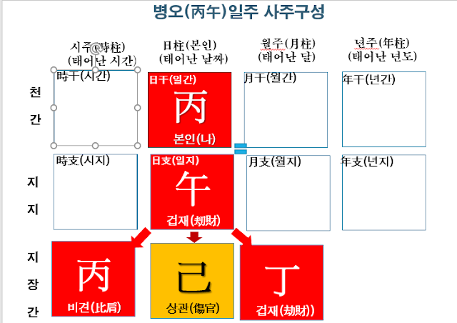 병오일주 사주 구성