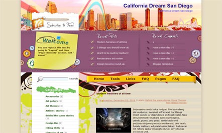 California-Dream-San-Diego-Blogger-Template