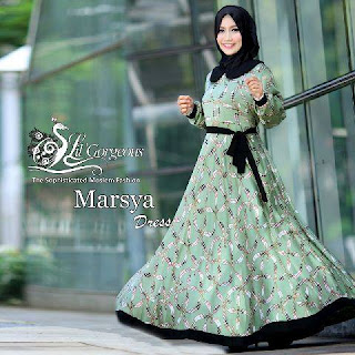 Marsya Dress by Lil Gorgeous Hijau