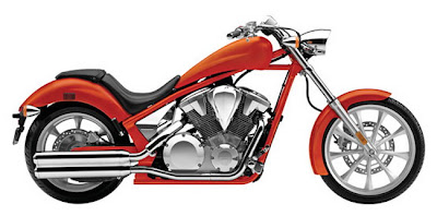2011 Honda Fury VT1300CX Matte Orange Metallic