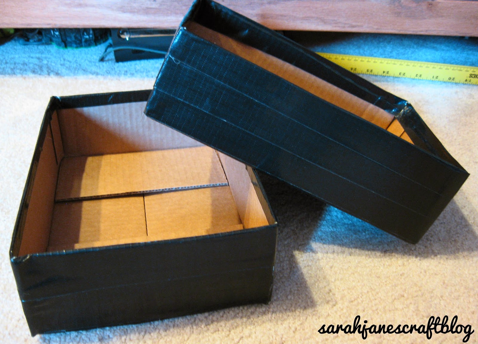 Duct Tape Storage Boxes