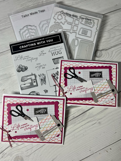 Stampin' Up!  Stamps and dies used to create handmade greeting card