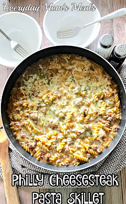 Philly Cheesesteak Pasta Skillet