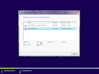 partition for Windows 8