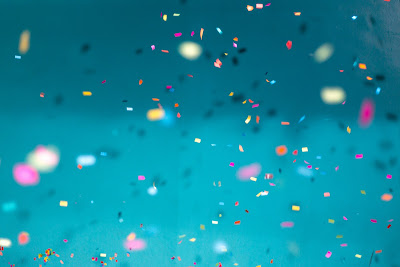 image of multicolored confetti