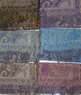 pashmina batik metalik murah