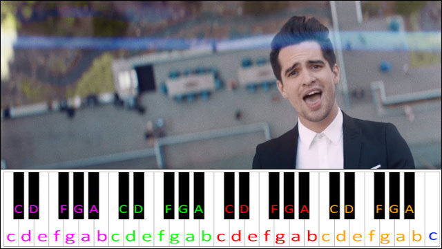 High Hopes by Panic! At The Disco (Hard Version) Piano / Keyboard Easy Letter Notes for Beginners