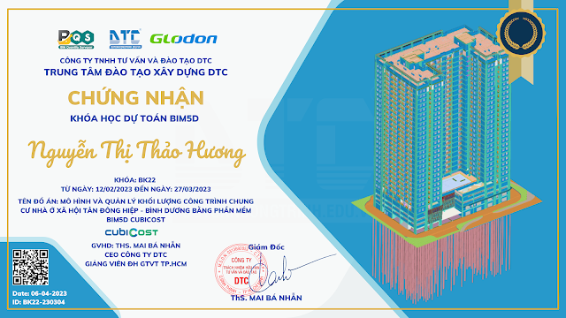 Dự toán BIM5D Cubicost