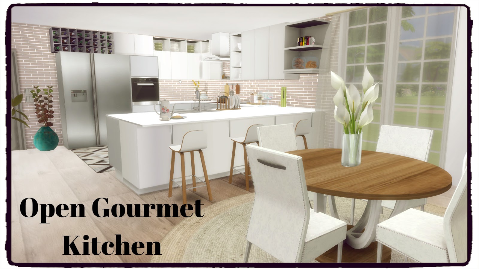 Sims 4 Open Gourmet Kitchen Dinha