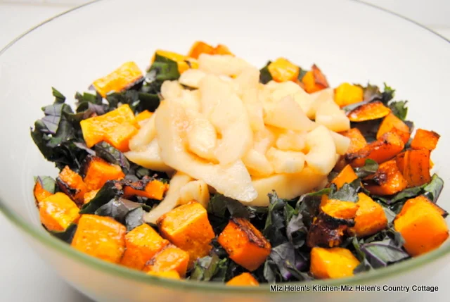 Roasted Butternut and Kale Salad With Honey Wine Dressing