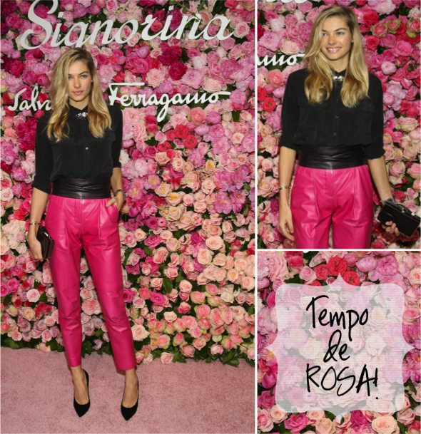 calca rosa na moda inverno 2012