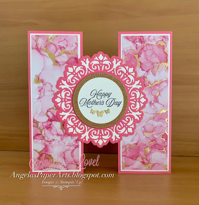 Angela's PaperArts: Floating gap mother's day card with Stampin Up Encircled in Beauty dies