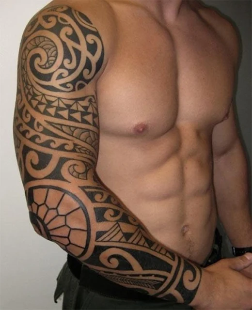 polynesian tattoo sleeve