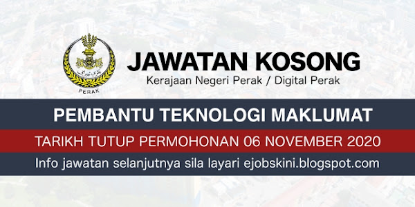 Jawatan Kosong Digital Perak November 2020