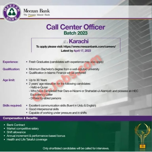 Meezan Bank Jobs 2023
