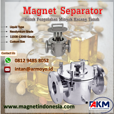 magnet separator type liquid 11500-12000 gauss