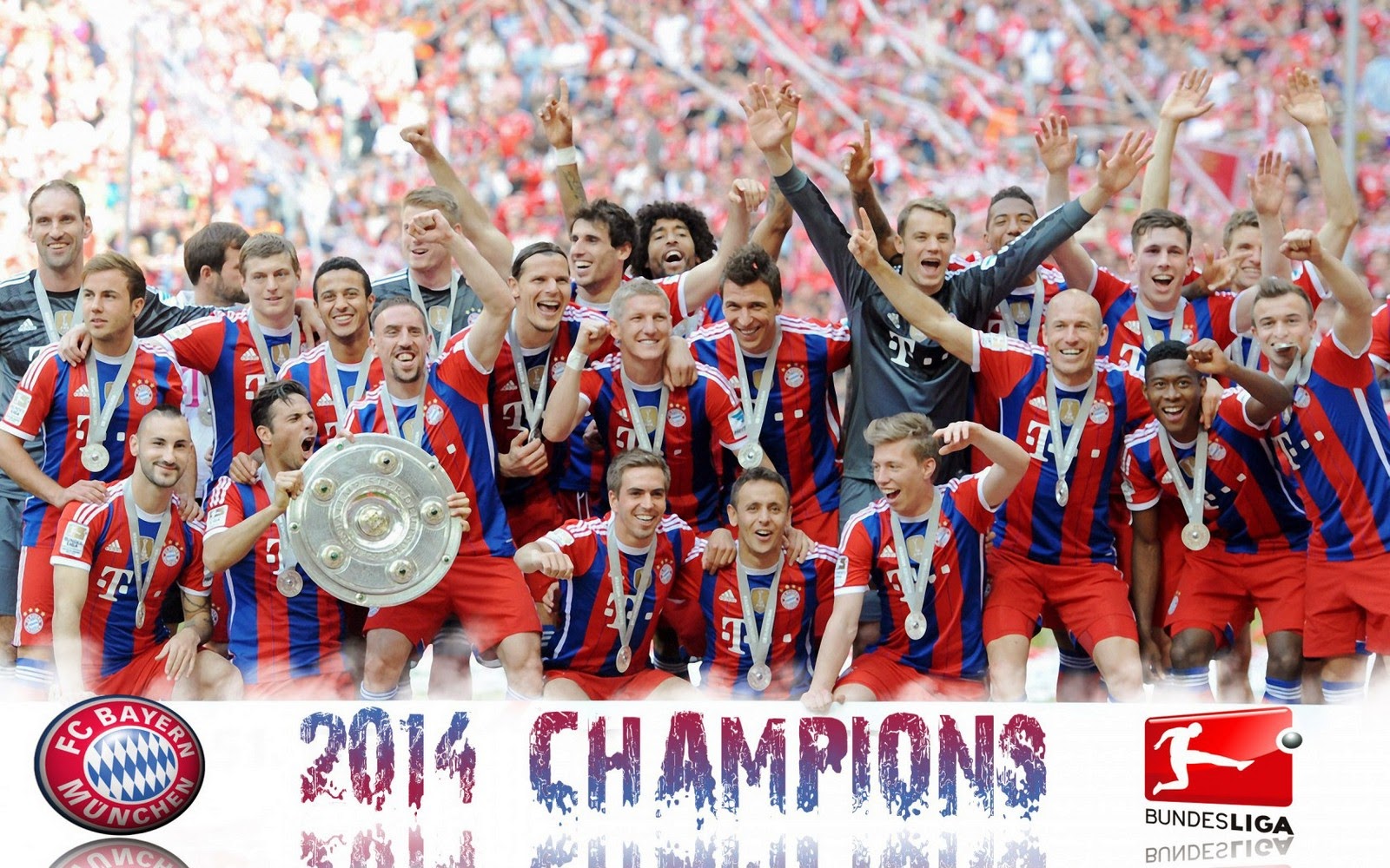 Bayern Munich 2014 Bundesliga Champions HD Desktop ...