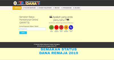 Kemaskini dan Semakan Dana Remaja Terengganu 2019