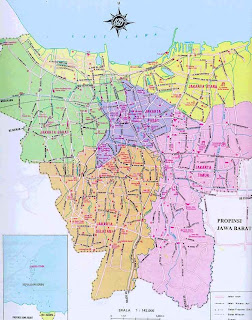 Travel map of Jakarta