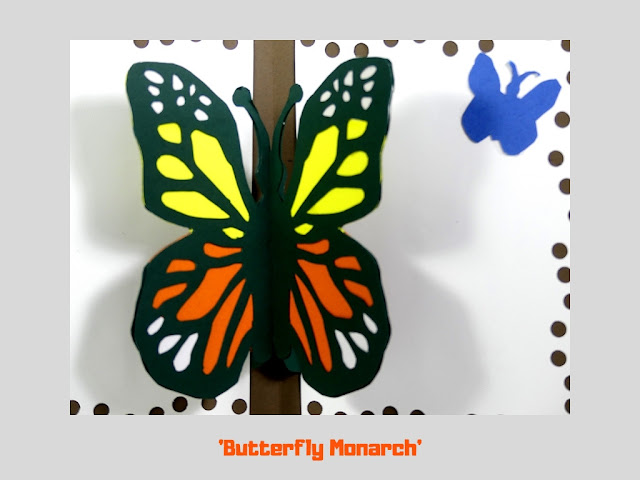 Butterfly Monarch, pop up card by Minaz Jantz