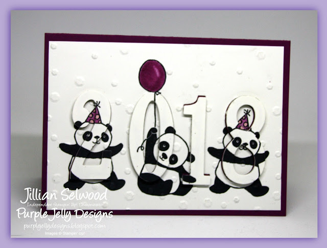 Party Pandas Stamp Set, Party Invitation, Eclipse card, Stampin' Blends