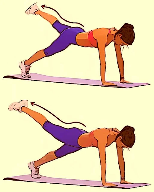 Plank leg lift