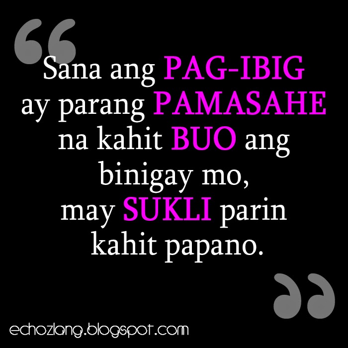 Sana ang pag-ibig parang pamasahe lang na kahit buo ang binigay mo may sukli parin kahit papano.