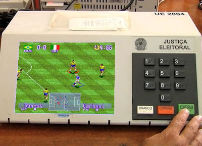 Ronaldinho Soccer 96 na Urna Eletrônica