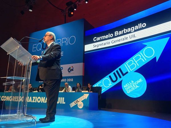 Uil: Carmelo Barbagallo rieletto segretario generale del sindacato