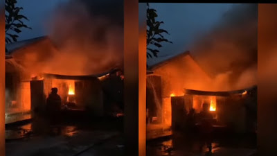 Kebakaran di Jalan Lapatau Dalam Watampone, Gudang Milik Warga Ludes Terbakar