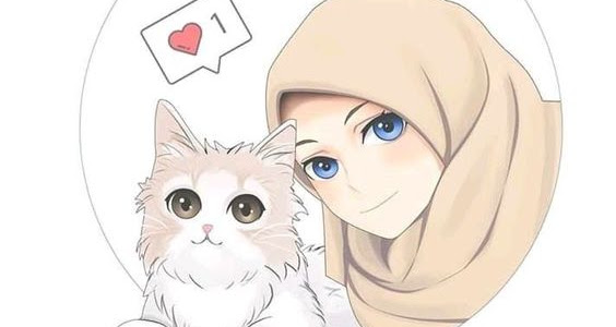 60 Gambar Kartun Muslimah Cantik dan Lucu, Terbaru