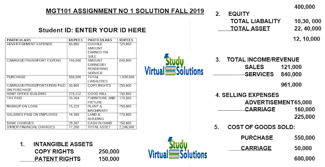 MGT101 Assignment No 1 Solution Sample Preview of Fall 2019