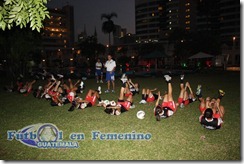 trabajo de seleccion femenina sub-20 hoy por la noche