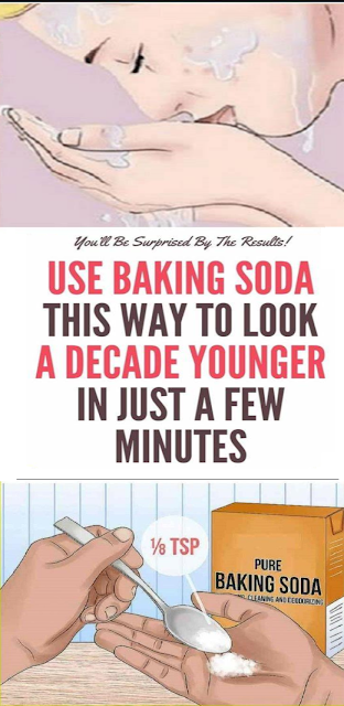 Use Baking Soda This Way To Look A Decade Younger In Just A Few Minutess