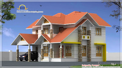 Beautiful Duplex house elevation - 196 Square Meter (2106 Sq. Ft.) - November 2011