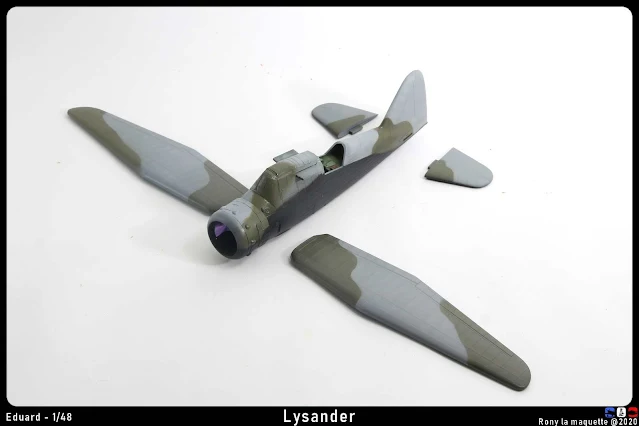 Réalisation du camouflage du Lysander