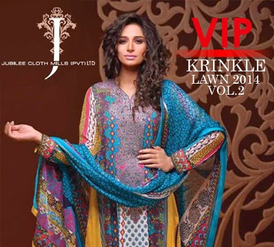 VIP Krinkle Lawn Collection 2014 Vol.2 by Jubilee Cloth Mills