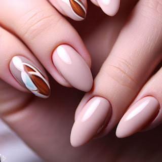 almond nail art designs