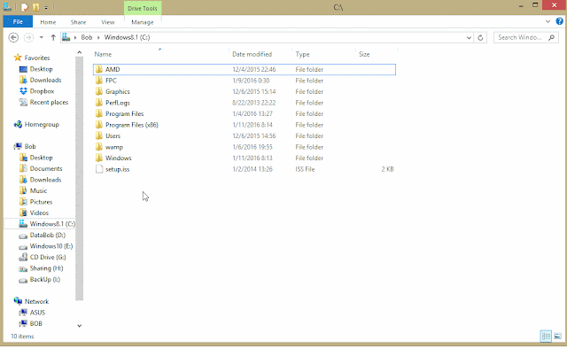 Menampilkan Folder Tersembunyi/Hidden di Windows 8