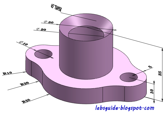 Solidworks practice exercise daigrams