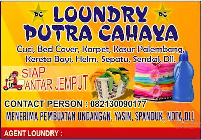 4 Contoh Desain banner spanduk laundry CDR