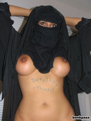 Muslim Girl Nude with AK-47