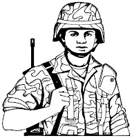 15 Gambar Tentara Hitam Putih | Gambar Mewarnai | Iqna