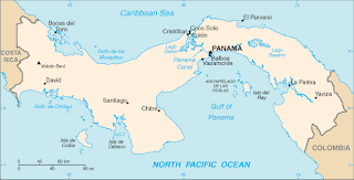 map of the panama isthmus