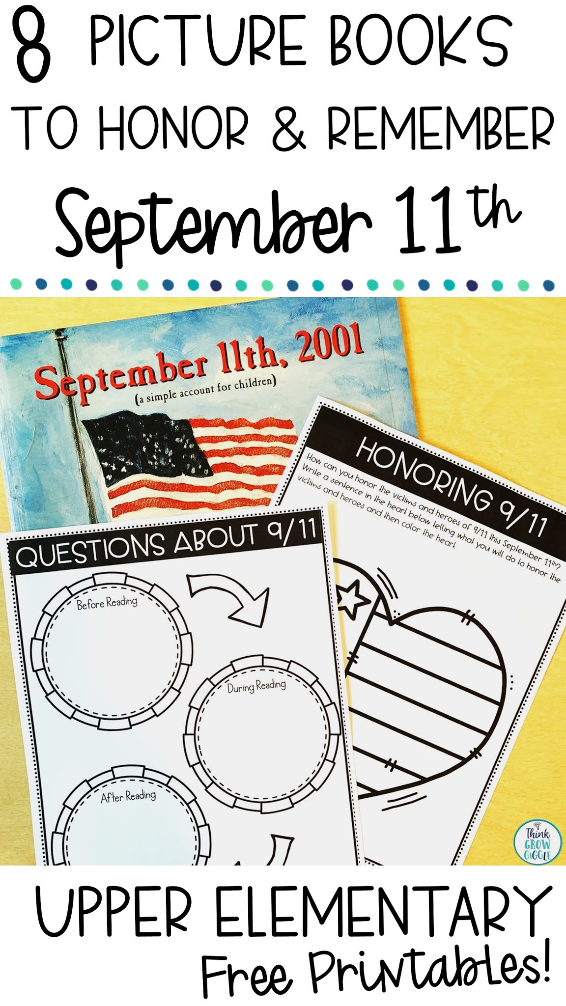 september 11th picture books and activities upper elementary