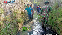 Rangkaian BBGRM di Bandung Kulon, Satgas Sektor 22 Sub 06 Gabung Semua Elemen Untuk Perawatan Sungai Cipenya